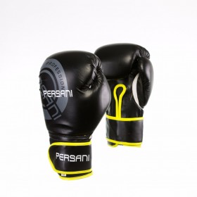 Γάντια Πυγμαχίας & Kick Boxing Persani σε Μαύρο - Κίτρινο χρώμα